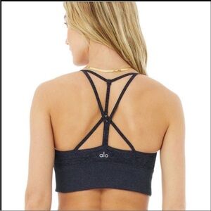 ALO Yoga Lavish Mesh-Trimmed Stretch Sports Bra